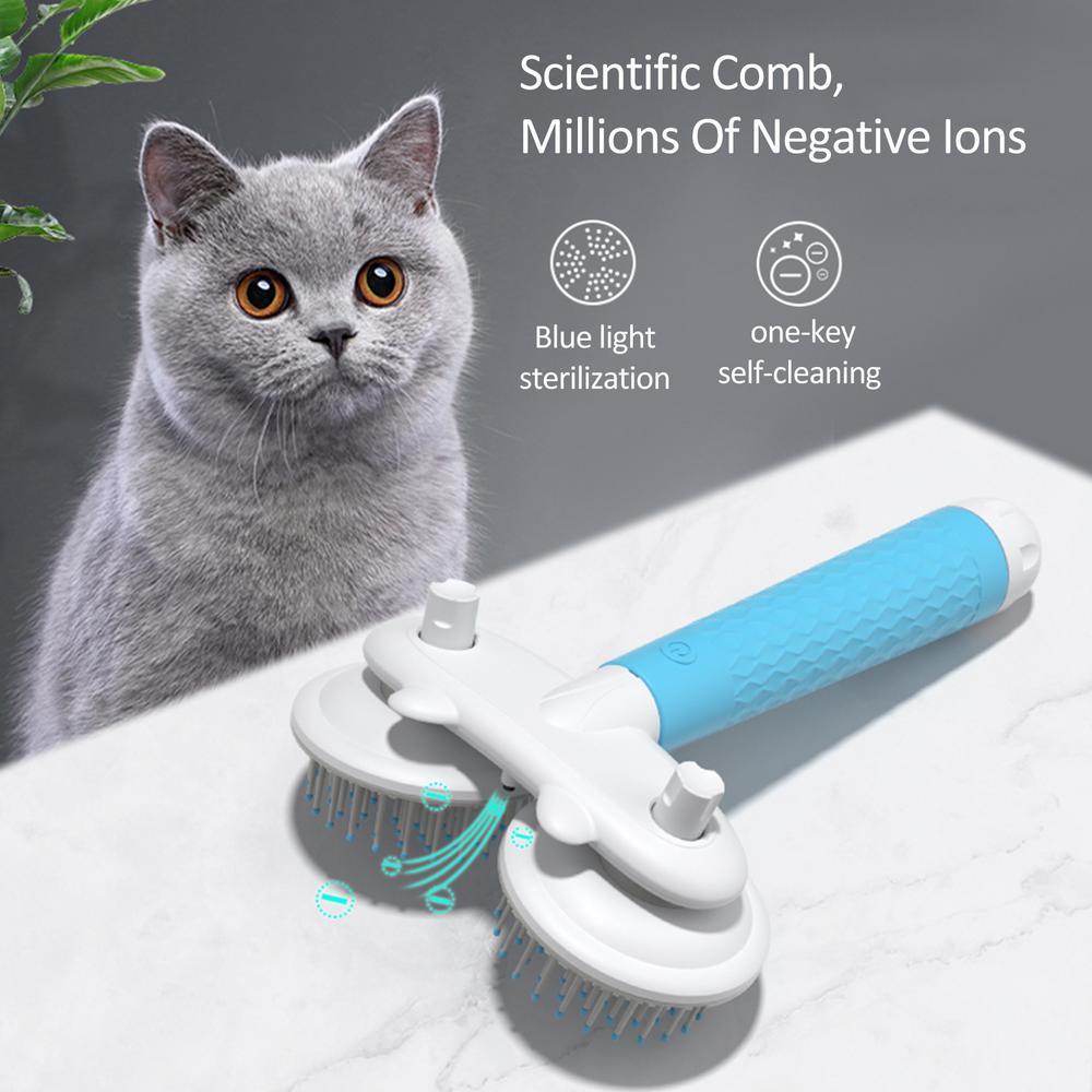 Double-Headed Negative Ion Pet Slicker Brush