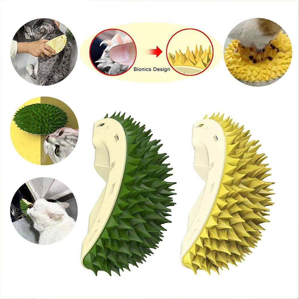 Durian Self-Grooming Wall Corner Brush & Scratcher