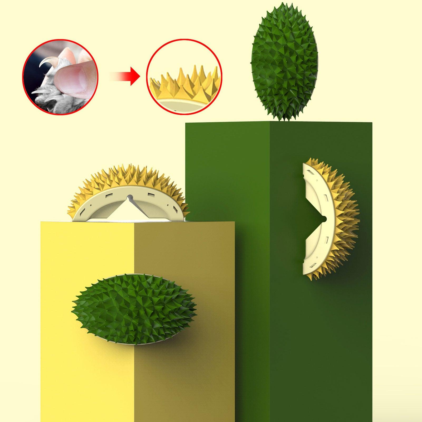 Durian Self-Grooming Wall Corner Brush & Scratcher