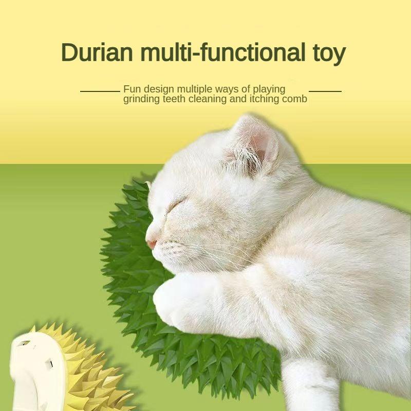 Durian Self-Grooming Wall Corner Brush & Scratcher